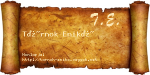 Tárnok Enikő névjegykártya